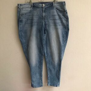 Lane Bryant boyfriend denim light wash jeans 22